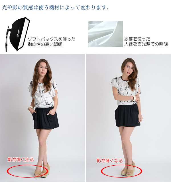 照明の使い方の違い 照明の使い方の違い