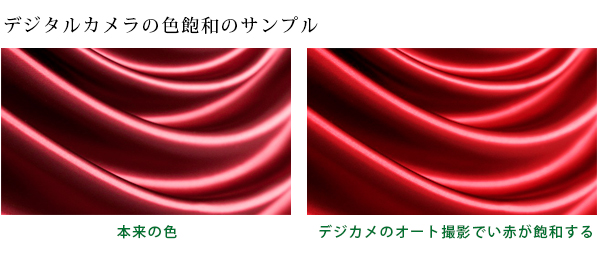 色飽和のサンプル 色飽和のサンプル