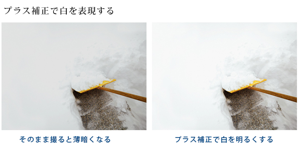 白いもの自動露出の調整 白いもの自動露出の調整